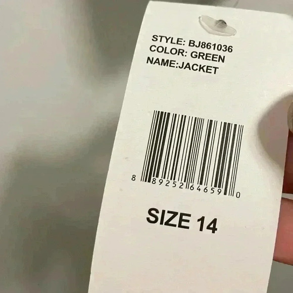 Betsey Johnson Girls Betsey Johnson Faux Leather Blue Jacket Nwt Sz 14 - Picture 3 of 10